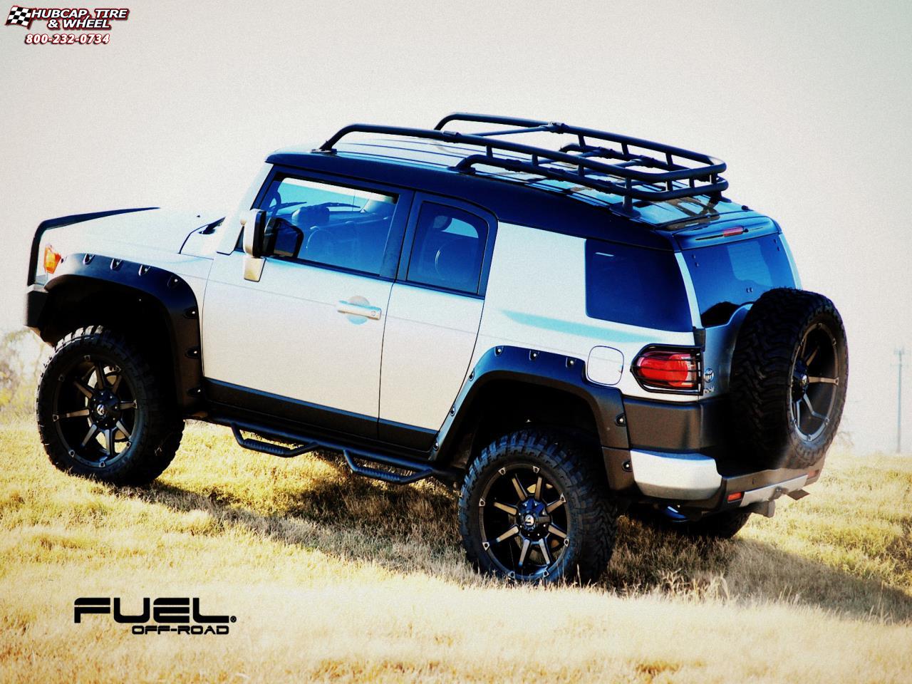 vehicle gallery/toyota fj cruiser fuel coupler d556 20X10  Black & Machined with Dark Tint wheels and rims